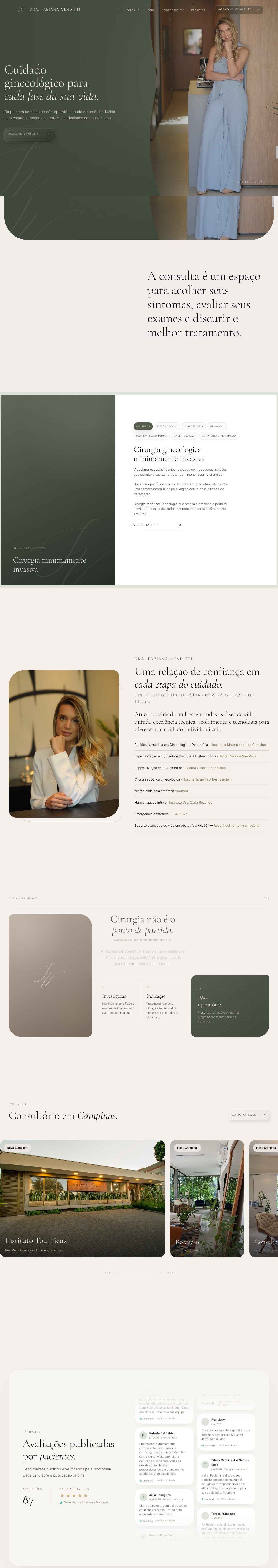 Site da Dra. Fabiana Venditti — página completa