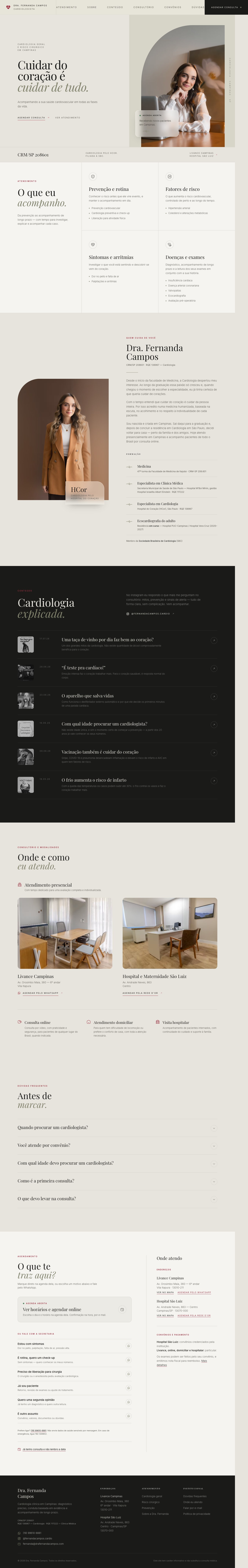 Site da Dra. Fernanda Campos — página completa